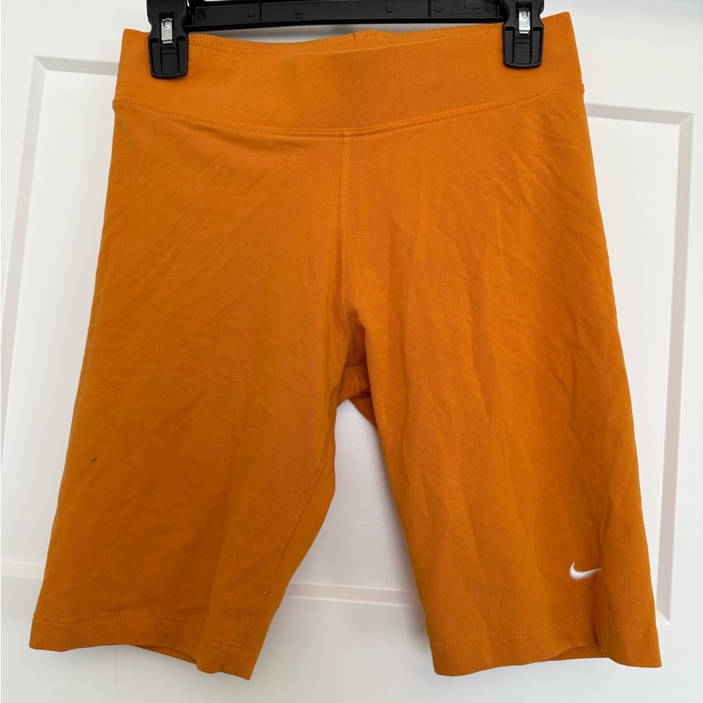 Nike Orange Bike Shorts